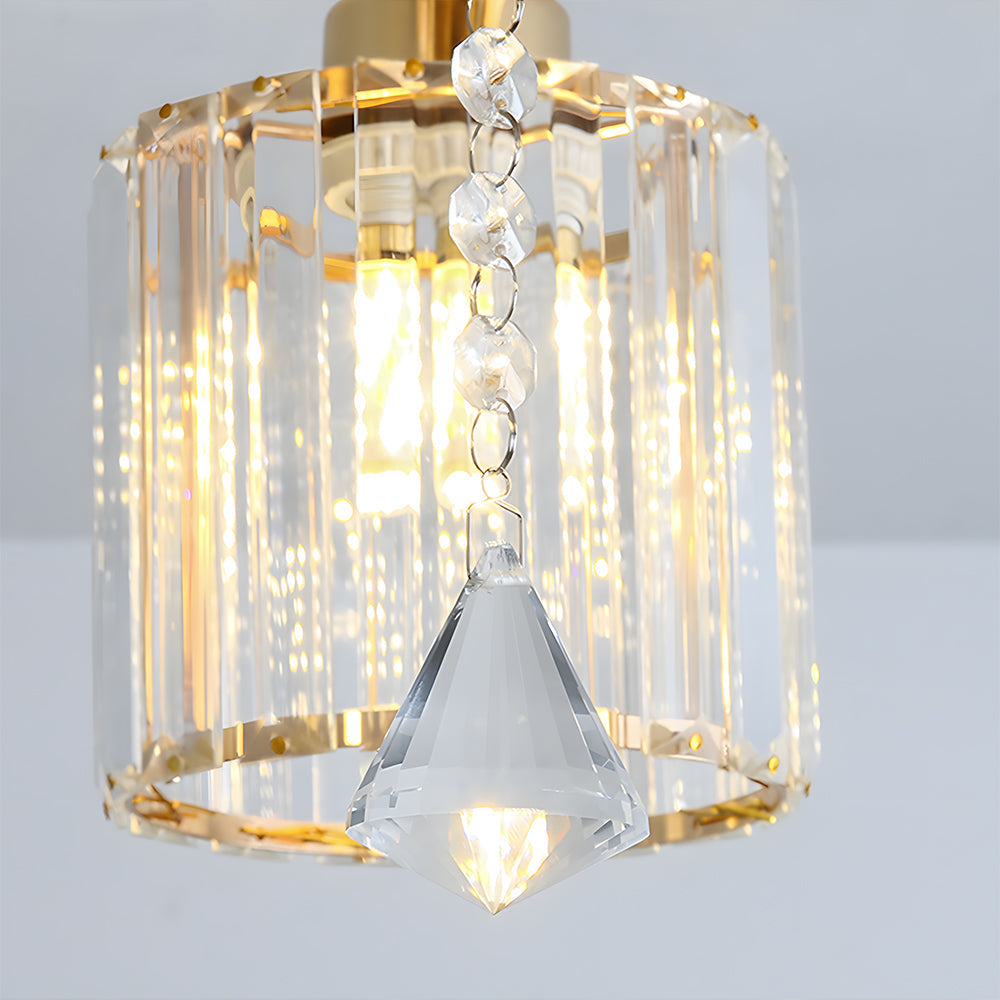 Semi Flush Crystal Ceiling Light for Home Lighting | Nordir