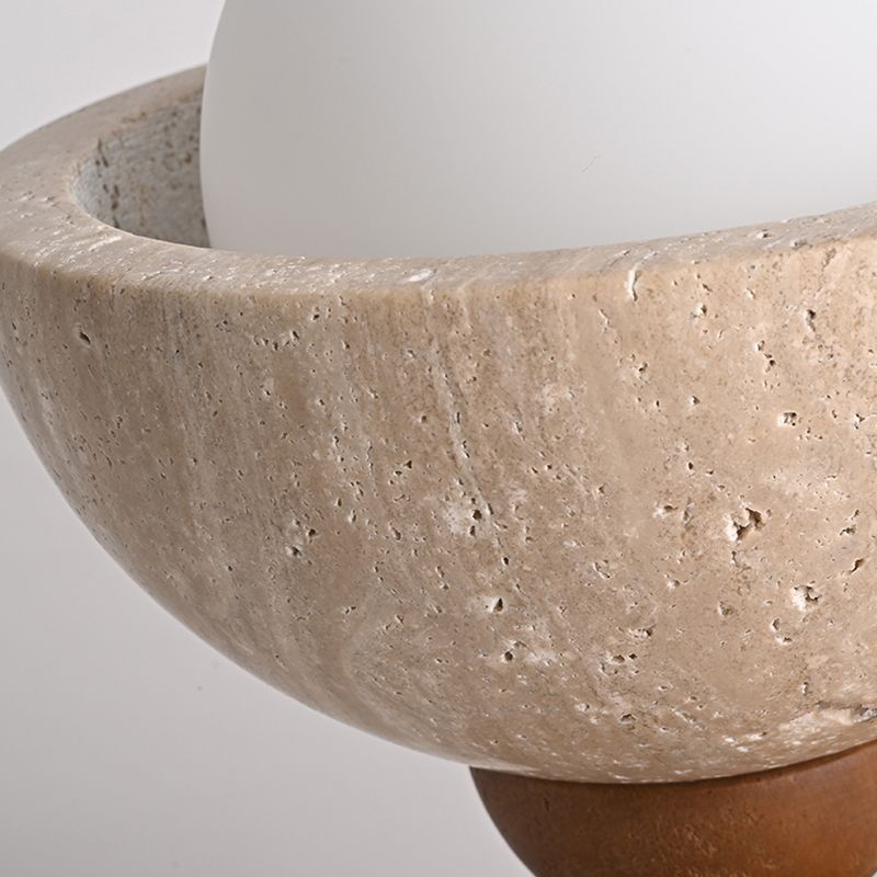 Semi Flush Japanese Ceiling Light White Glass Wood | Seliro