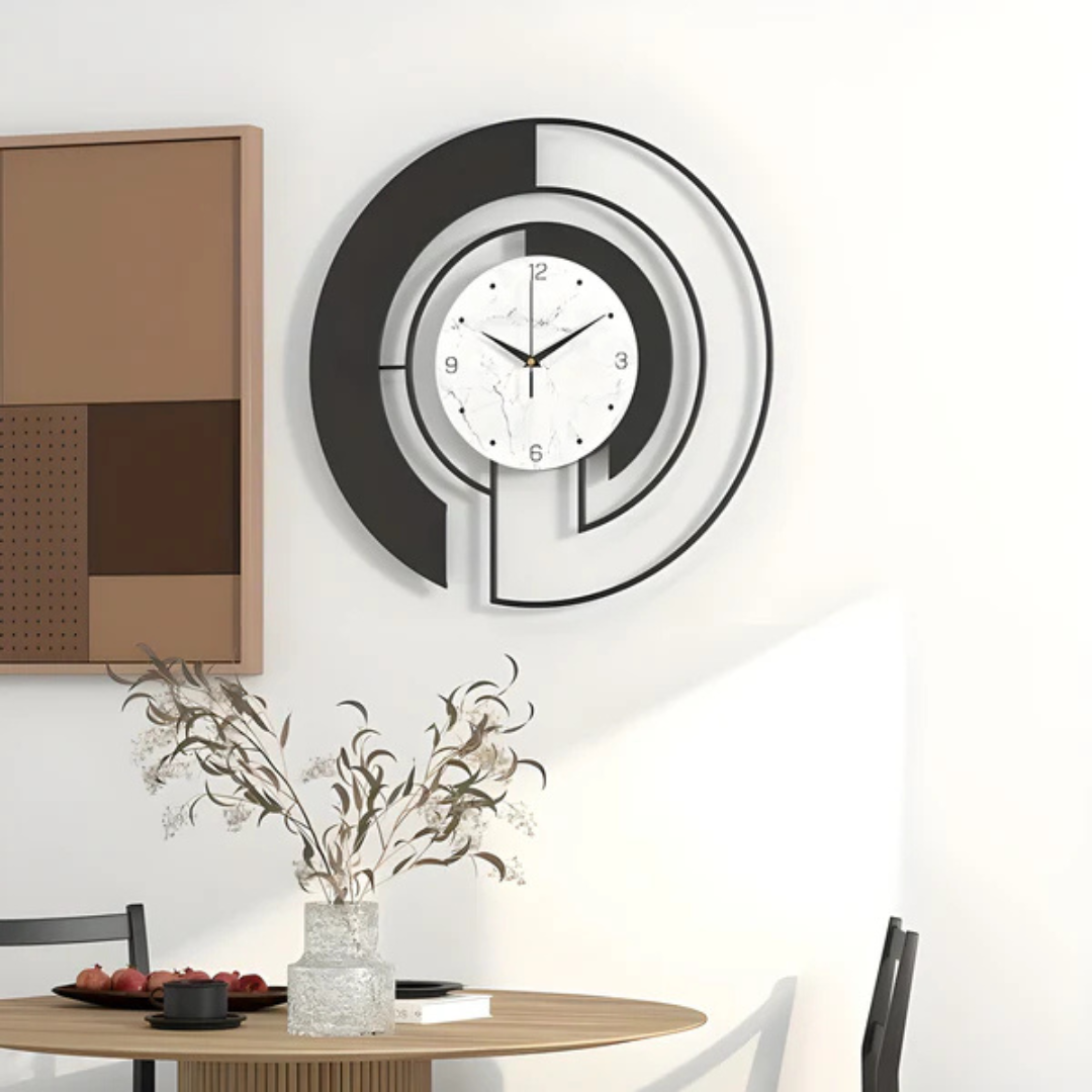 Silent Quartz Minimalist Nordic Metal Wall Clock | Velmont