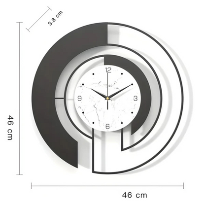 Silent Quartz Minimalist Nordic Metal Wall Clock | Velmont