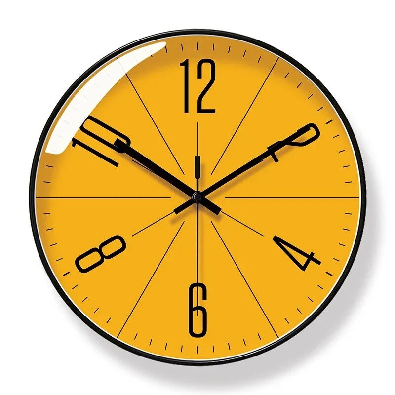 Silent Scandinavian Minimalist Wall Clock with ABS Frame | Chrona