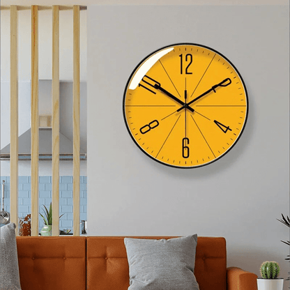 Silent Scandinavian Minimalist Wall Clock with ABS Frame | Chrona