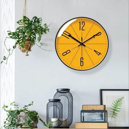 Silent Scandinavian Minimalist Wall Clock with ABS Frame | Chrona