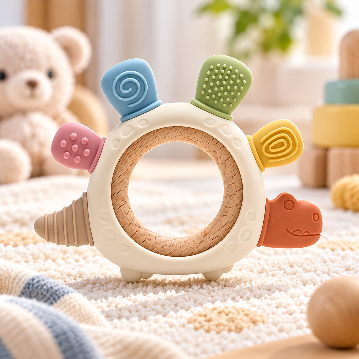 Silicone Animal Shaped Teething Toy