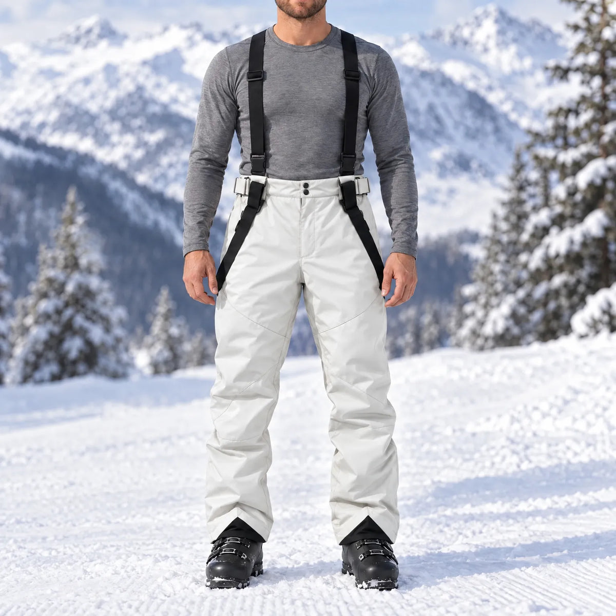 Ski Snow Pants With Suspenders