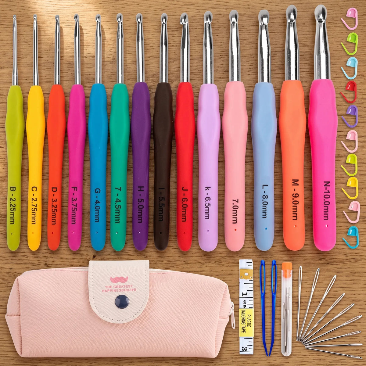 Soft Grip Handle Crochet Hook Set