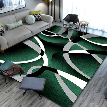 Soft Polyester Geometric Contemporary Style Rug | Verlanto