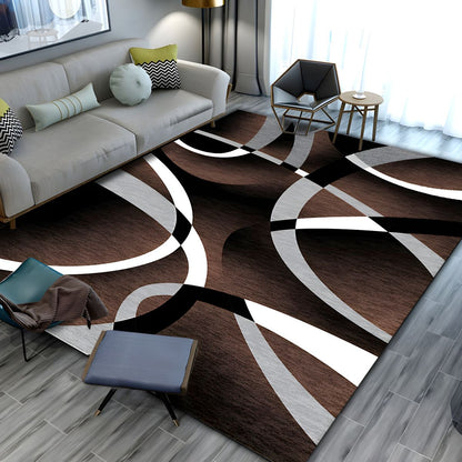 Soft Texture Minimalist Geometric Rectangular Rug | Tervelo