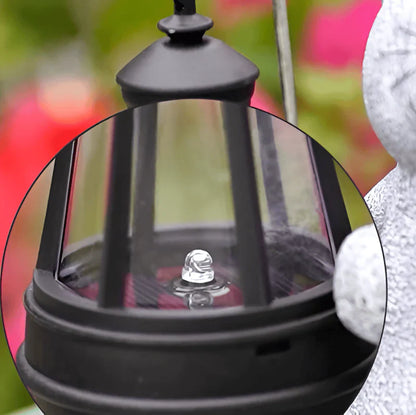 Solar Cat Garden Statue with LED Lantern Light Decor | Zenvra