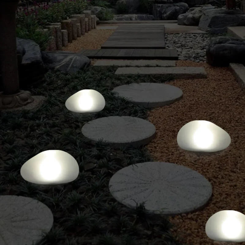 Solar Frosted Globe Outdoor Ground Light | Xelnora