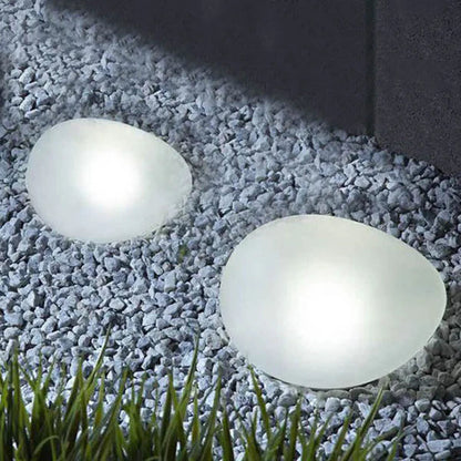 Solar Frosted Globe Outdoor Ground Light | Xelnora