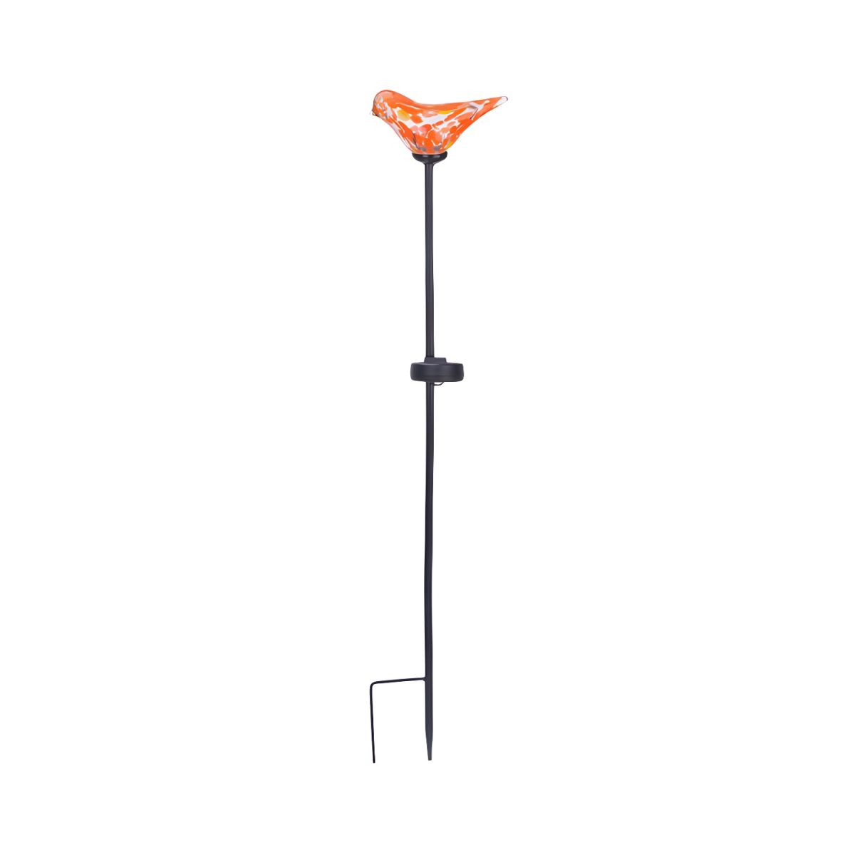 Solar Garden Stake Lamp with Glass Birds Outdoor Light | Florixa