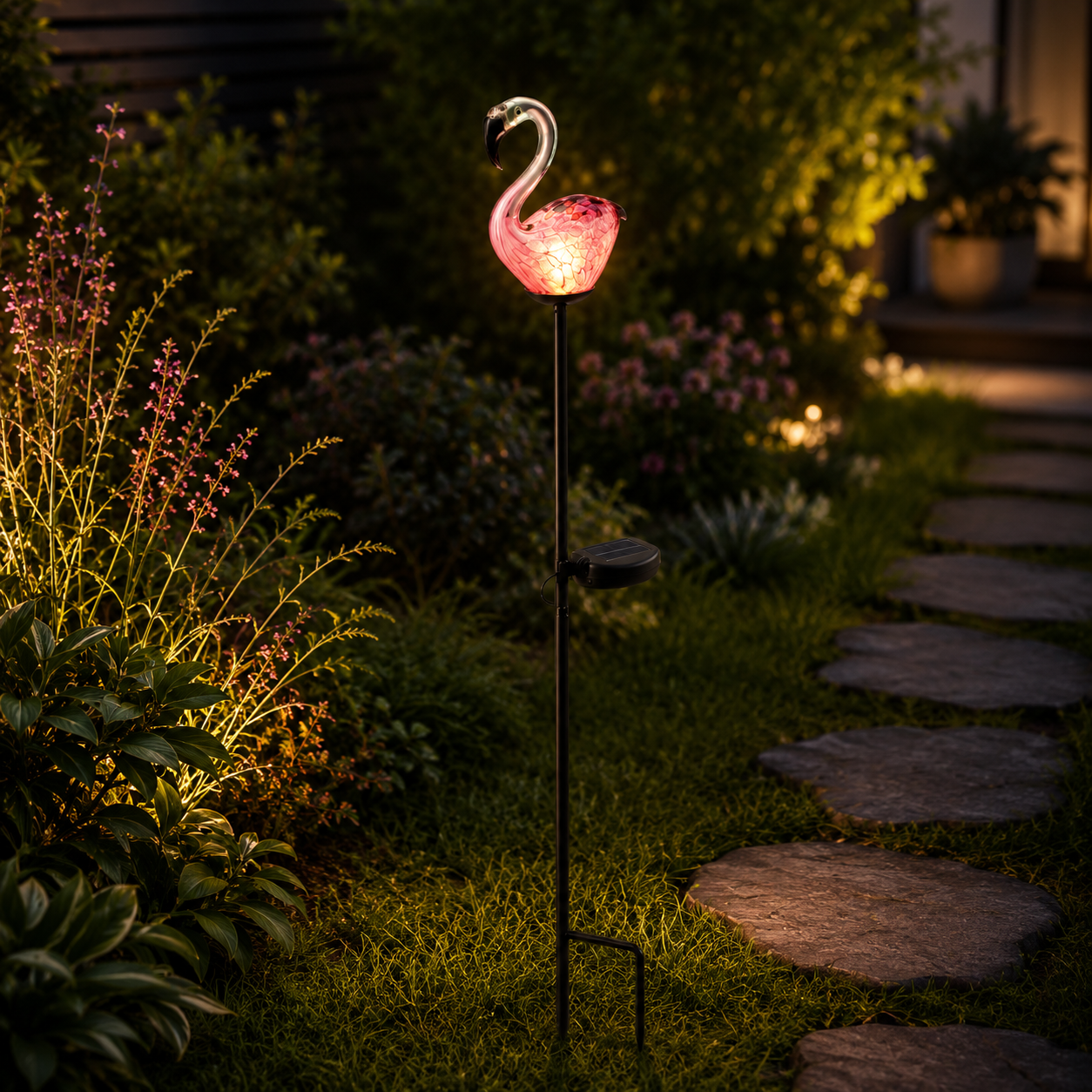 Solar Glass Outdoor Light Waterproof Garden Path Lamp | Lumeraq