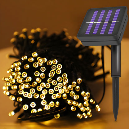 Solar LED Beaded Outdoor String Light Modern | Olnico
