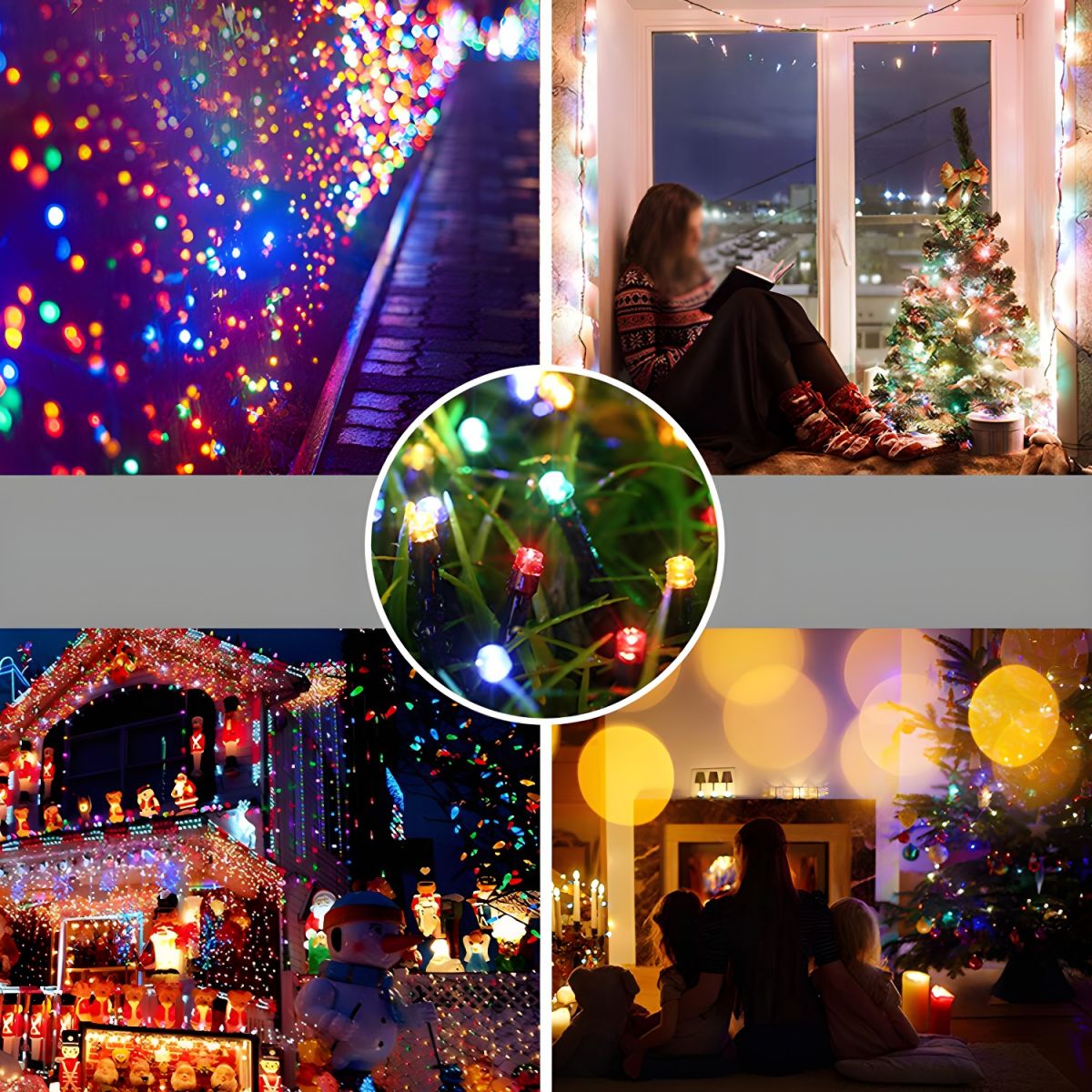 Solar LED Beaded Outdoor String Light Modern | Olnico