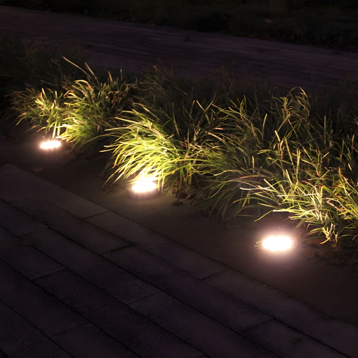 Solar LED Outdoor Circular Light Minimalist Style | Xarvane