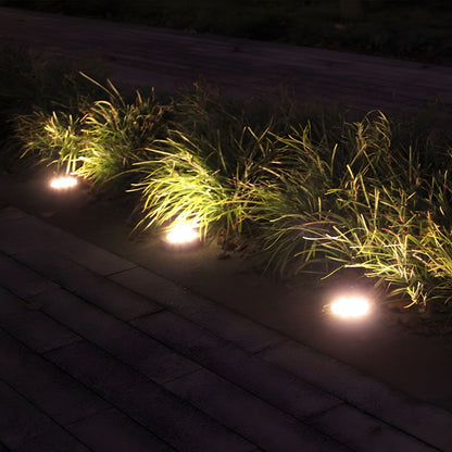 Solar LED Outdoor Circular Light Minimalist Style | Xarvane