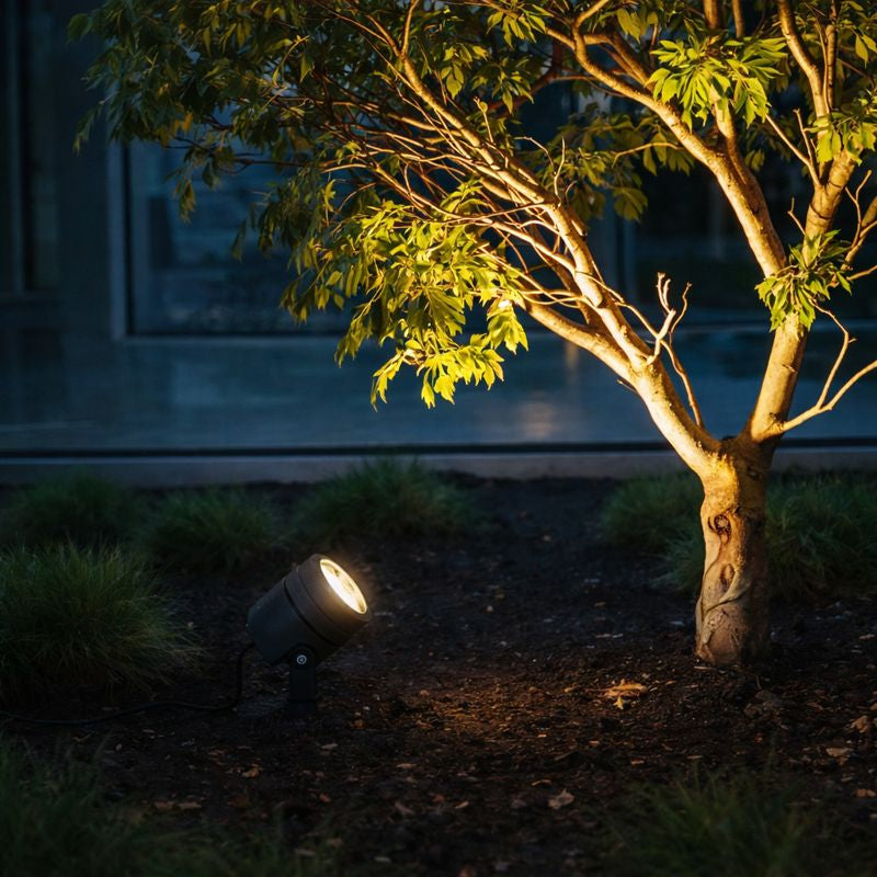 Solar LED Outdoor Garden Spotlight Ground Light | Virelva