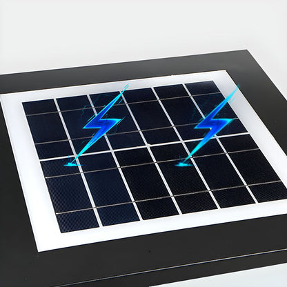 Solar LED Outdoor Pillar Light Black Acrylic Shade | Orlenae