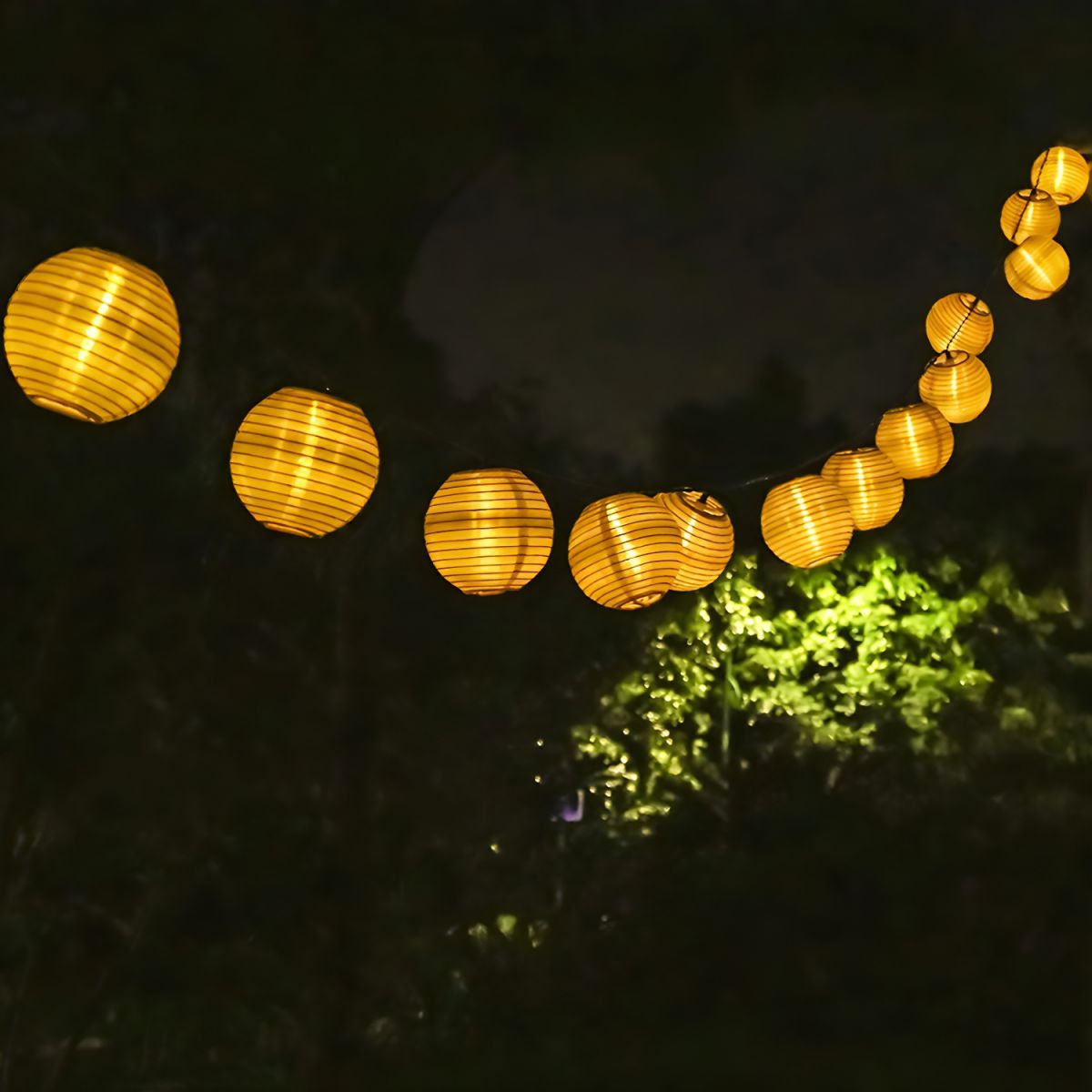Solar LED Outdoor String Lights Lantern Style | Soltera