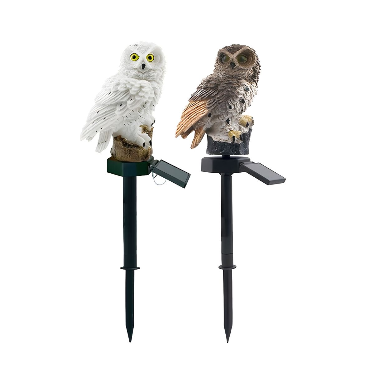 Solar LED Resin Owl Garden Light Contemporary | Helnora