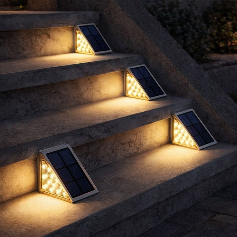 Solar LED Stair Light Warm White Outdoor Lighting | Karnix