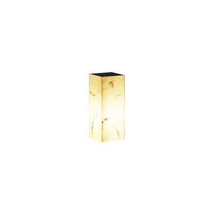 Solar Marble Cube Garden Outdoor Light Modern Design | Ilvenco