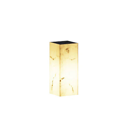 Solar Marble Cube Garden Outdoor Light Modern Design | Ilvenco