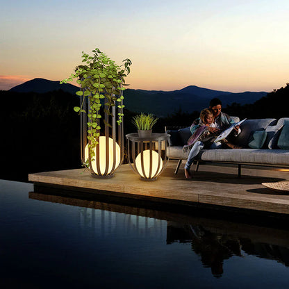 Solar Metal Outdoor Floor Lamp Modern Solar Design | Corvane