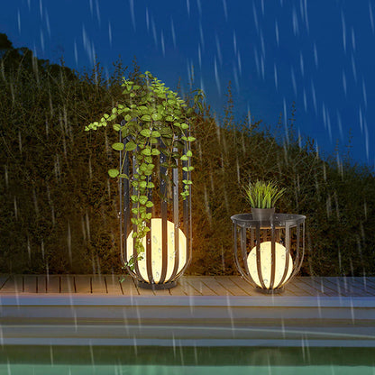Solar Metal Outdoor Floor Lamp Modern Solar Design | Corvane