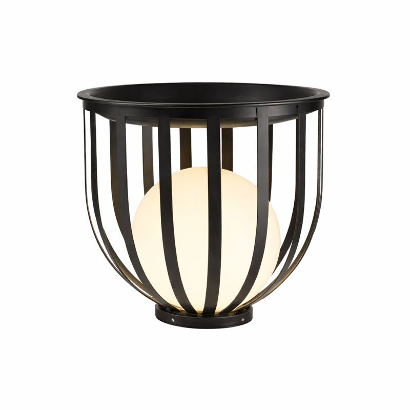 Solar Metal Outdoor Floor Lamp Modern Solar Design | Corvane