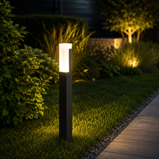Solar Motion Sensor Outdoor Path Light Metal Design | Belqen