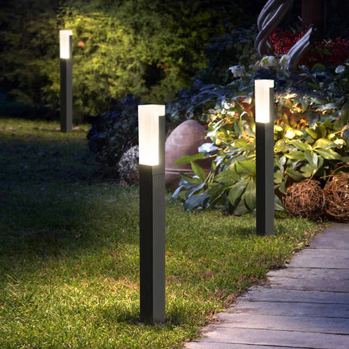Solar Motion Sensor Outdoor Path Light Metal Design | Belqen