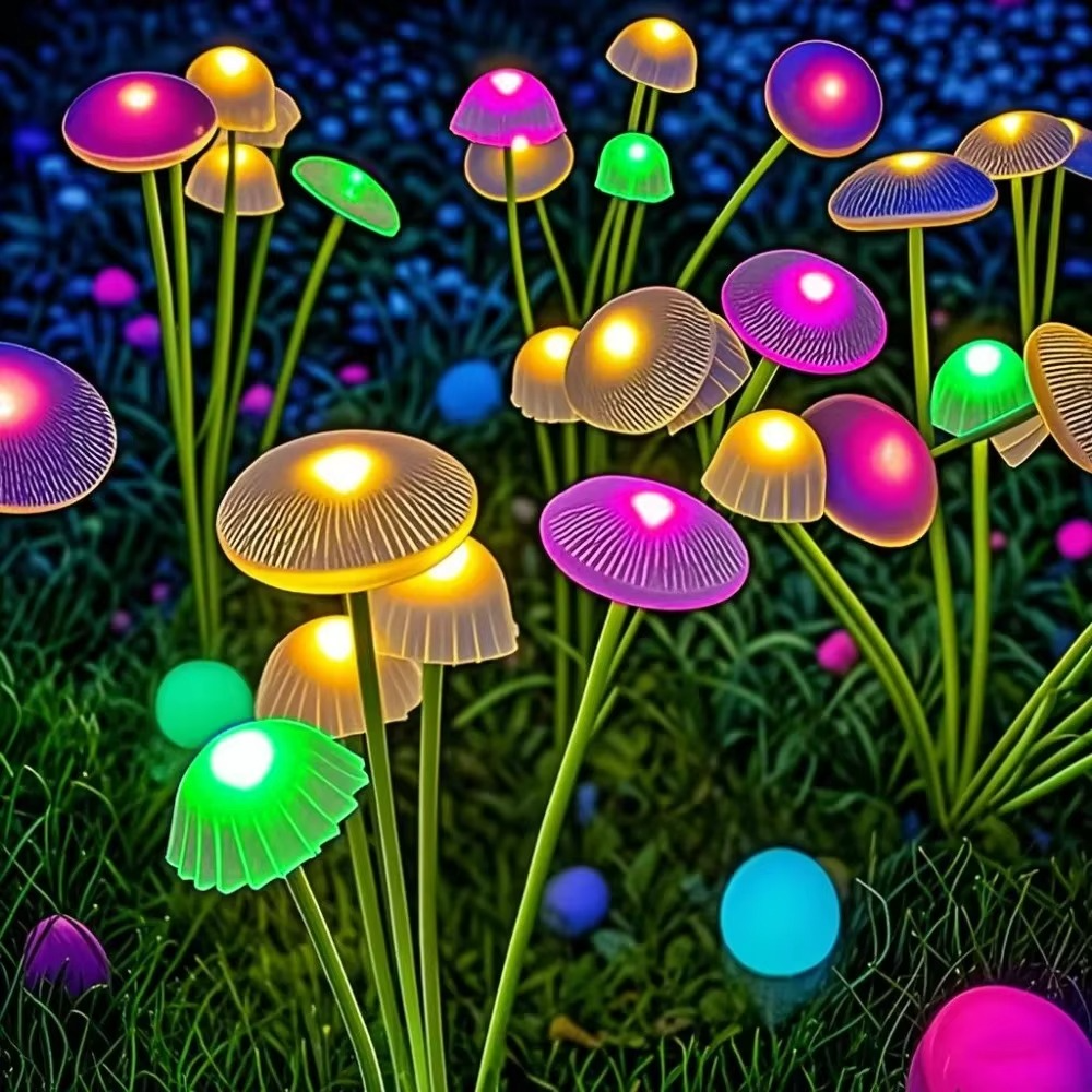 Solar Mushroom LED Ground Light for Garden Outdoor Use | Solvix
