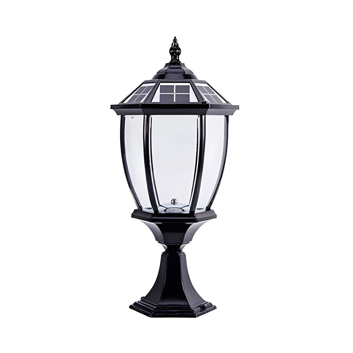 Solar Outdoor Pier LED Light in Classic Design | Nelvaro