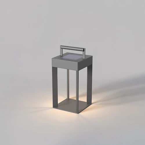 Solar Stainless Steel Outdoor Lantern Minimal Design | Gelnora