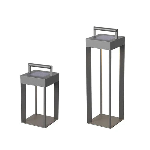 Solar Stainless Steel Outdoor Lantern Minimal Design | Gelnora