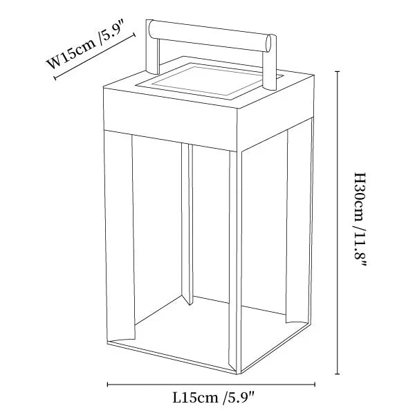 Solar Stainless Steel Outdoor Lantern Minimal Design | Gelnora