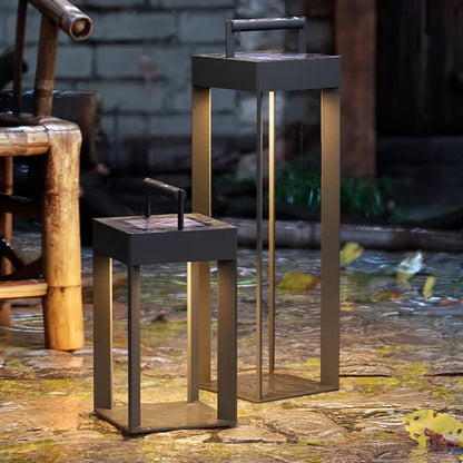 Solar Stainless Steel Outdoor Lantern Minimal Design | Gelnora