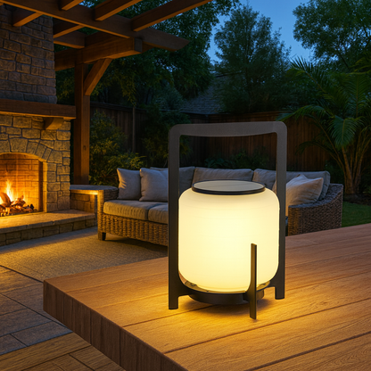 Solar Steel Outdoor Light Modern Garden Design | Celnora