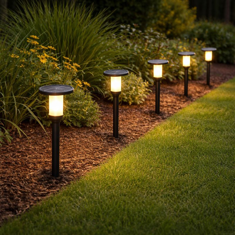Solar Stone Garden Ground Light Metal Outdoor | Serlix