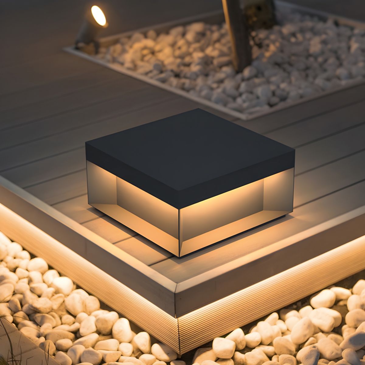 Solar Waterproof Metal Outdoor Pillar Light | Bravik