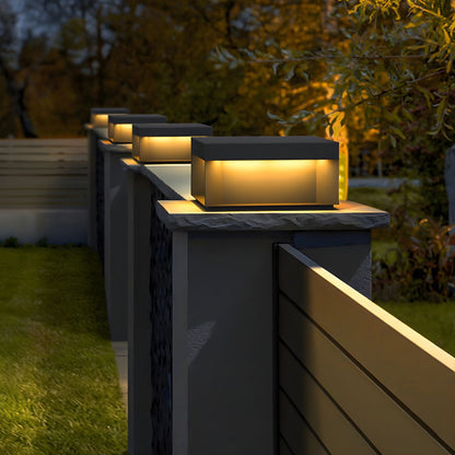 Solar Waterproof Metal Outdoor Pillar Light | Bravik