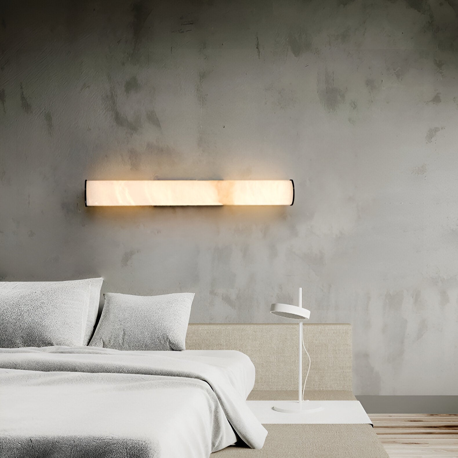 Spanish Marble Wall Light with Copper Accent Finish | Marmora