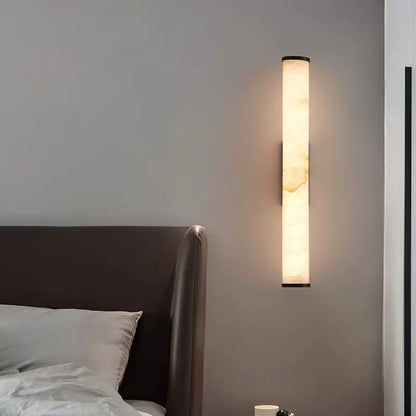 Spanish Marble Wall Light with Copper Accent Finish | Marmora