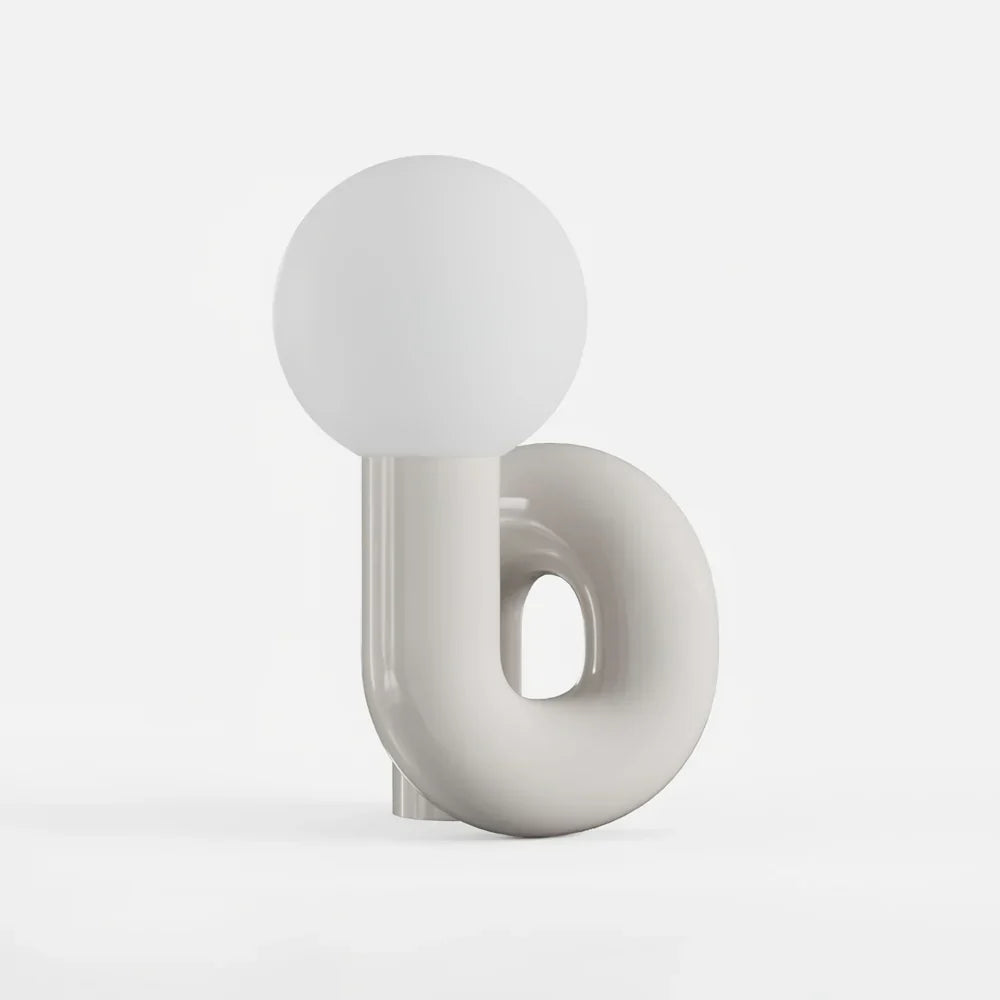 Spiral Glass Modern Accent Table Lamp | Polvian