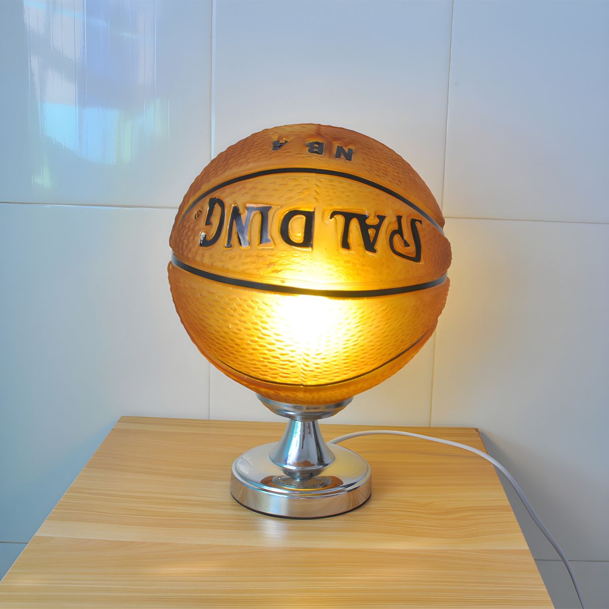 Sport Style Table Lamp with Glass Shade | Avenor