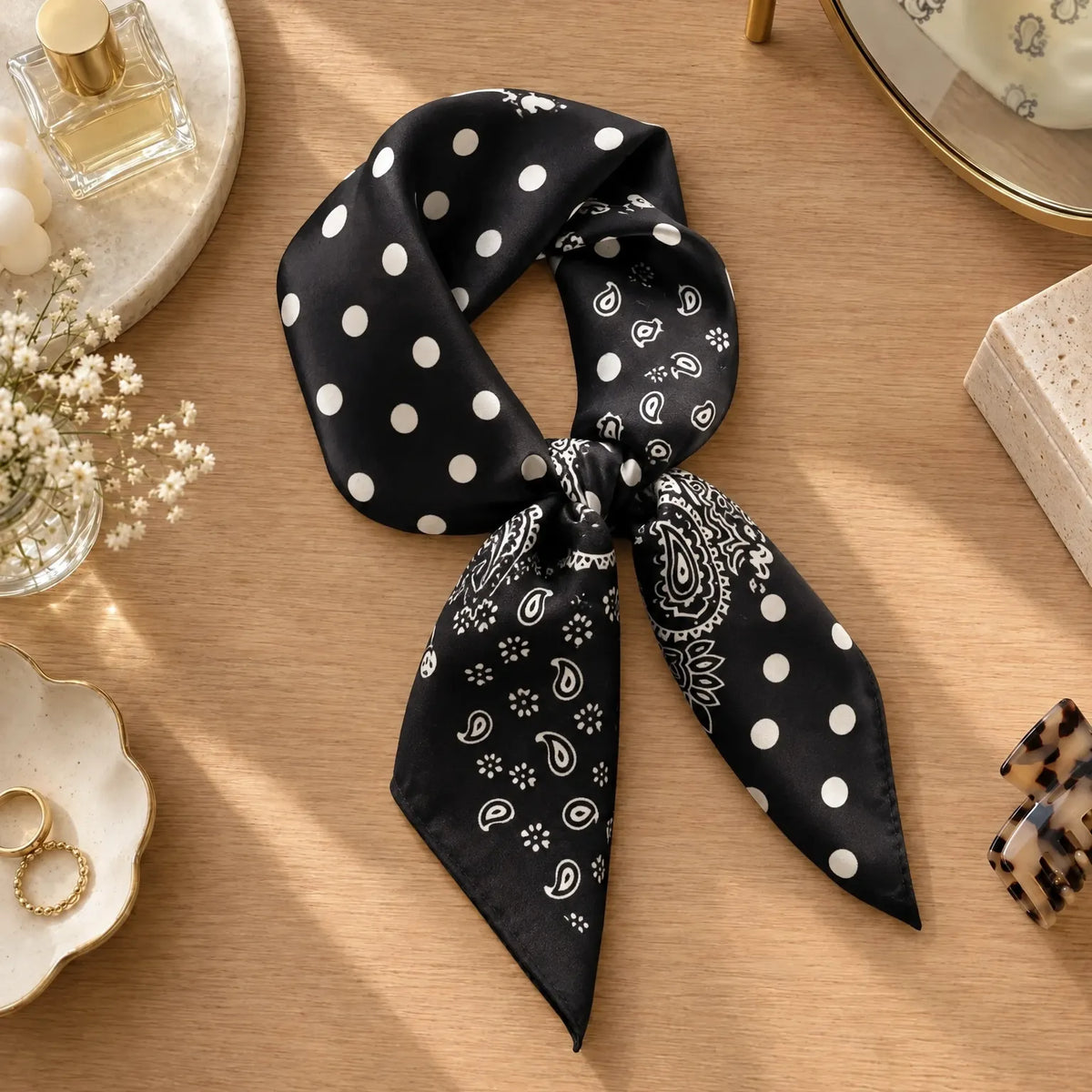 Square Printed Women's Neck Scarf