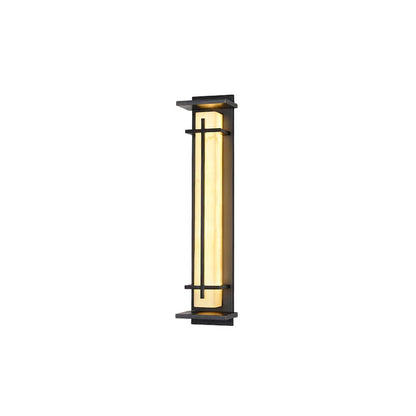 Stainless Steel Outdoor LED Wall Light Alabaster Finish | Ervona