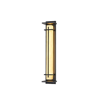 Stainless Steel Outdoor LED Wall Light Alabaster Finish | Ervona